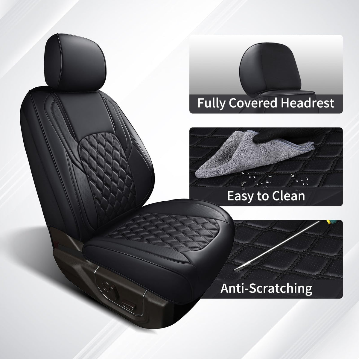 Leather Full Set Pickup Truck Seat Covers Z562483