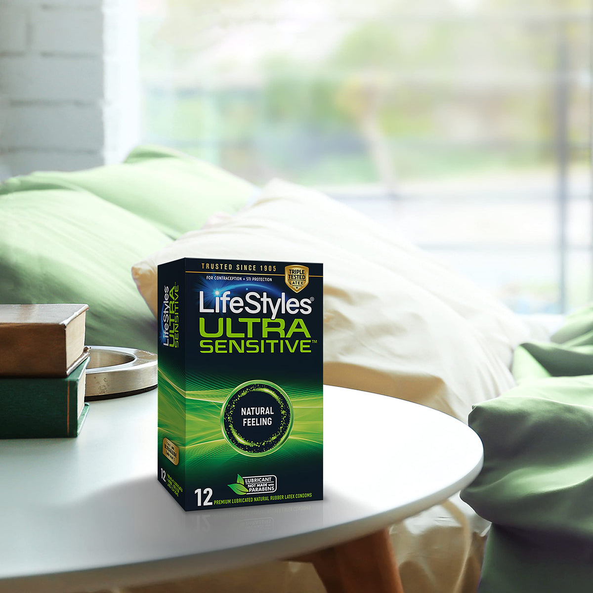 Ultra Sensitive Lubricated Latex Condoms, 12 Count X1149
