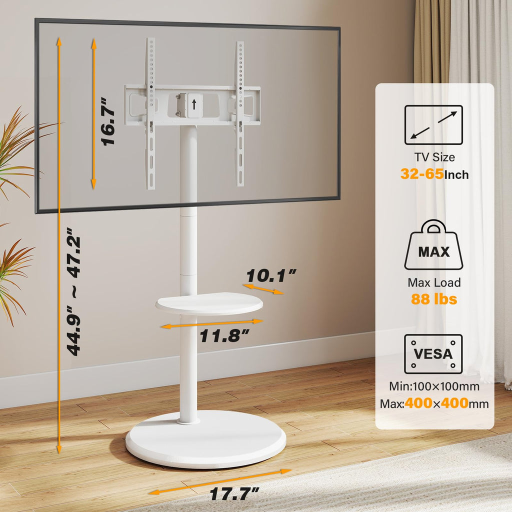 Rolling Mobile TV Stand for 32-65 Inch Flat Screen TVs C22386