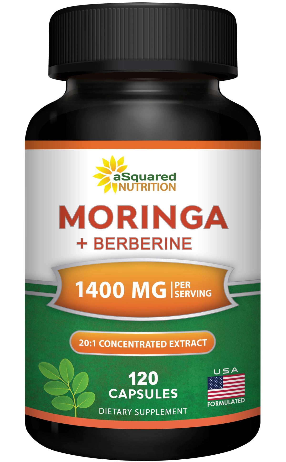 Moringa with Berberine Supplement 120 Capsules B3547