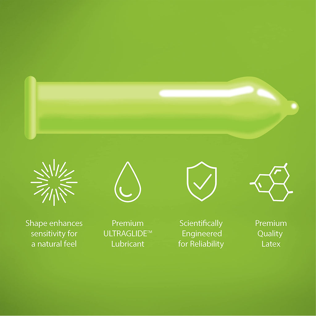 Ultra Sensitive Lubricated Latex Condoms, 12 Count X1149