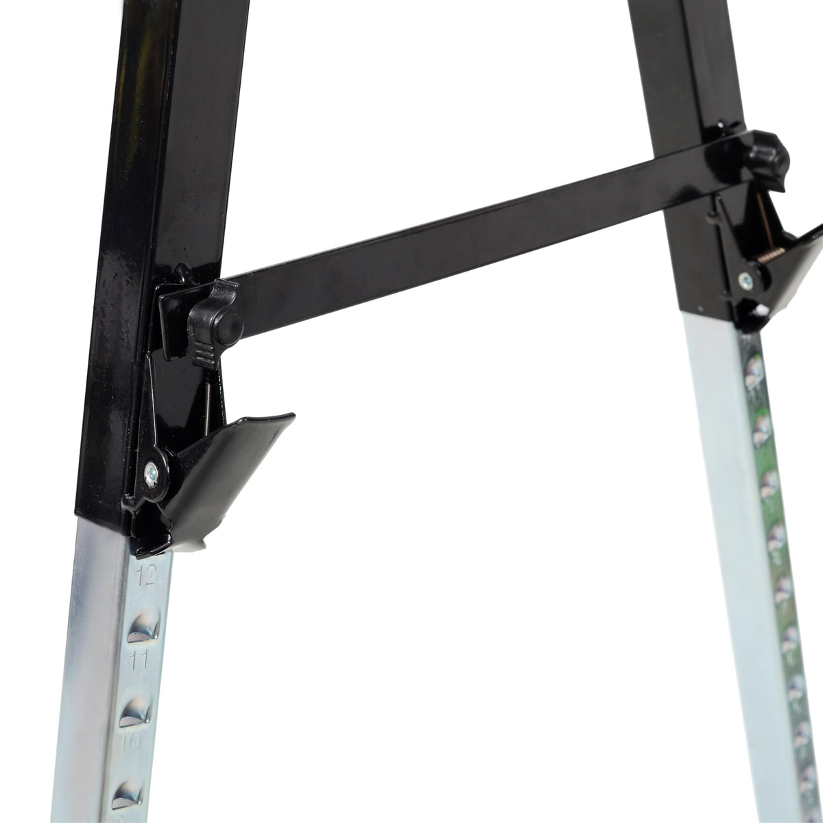 2-Pack Heavy-Duty Folding Sawhorses, 12-Position Adjustable, 660lbs Capacity T536817