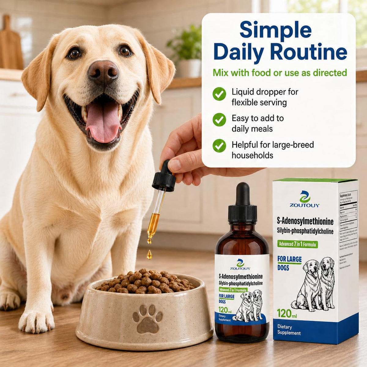 Dog Liver Supplement with Silybin, Milk Thistle, 120ml R183637