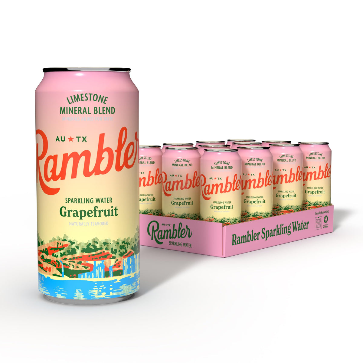Grapefruit Sparkling Water 12 Ounce (Pack of 12) L4691
