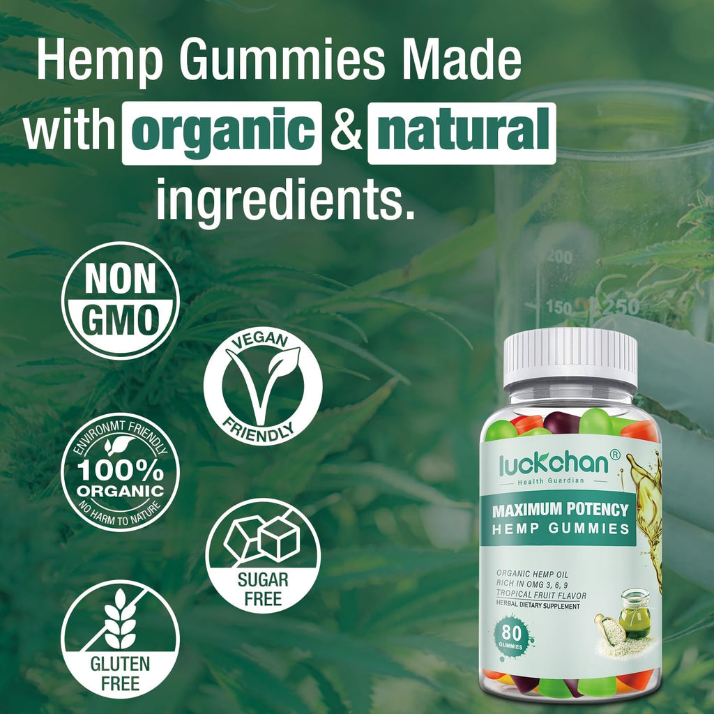 High Potency Organic Hemp Gummies 2 Packs E491