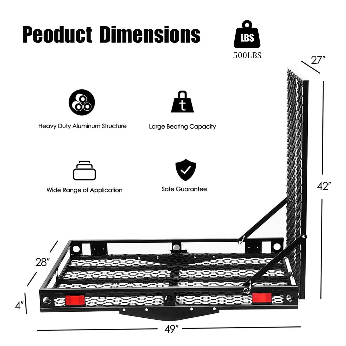 Hitch Cargo Carrier with Ramp W516