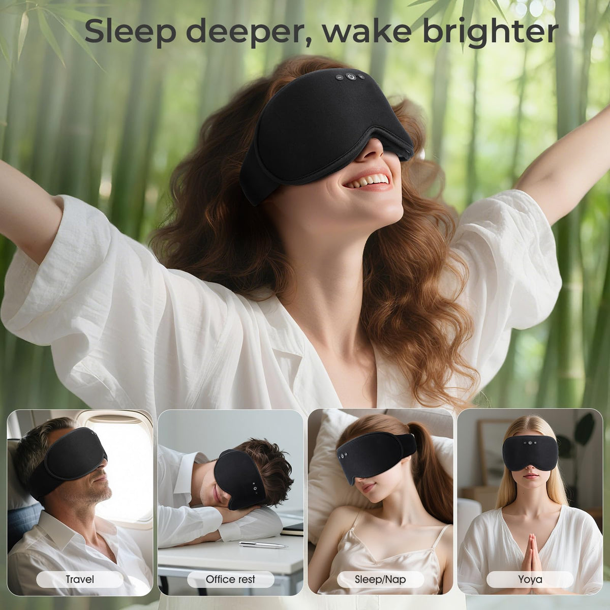 Bluetooth Sleep Mask with Hot & Cold Gel Insert T451872