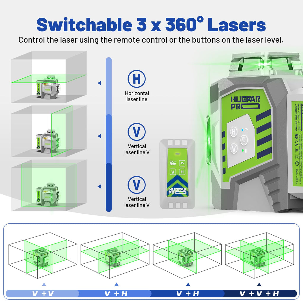 360 Self Leveling Green Laser Level with Tripod I770389
