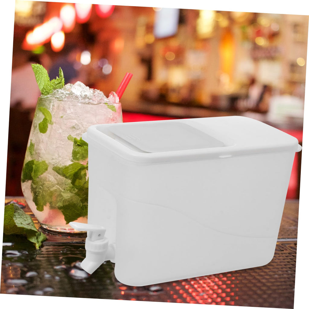White PP Water Jug with Faucet V500655
