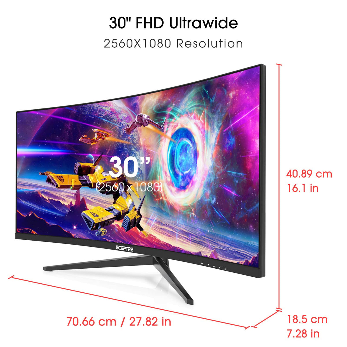 30-inch Curved Ultra Wide Gaming Monitor 200Hz H2602