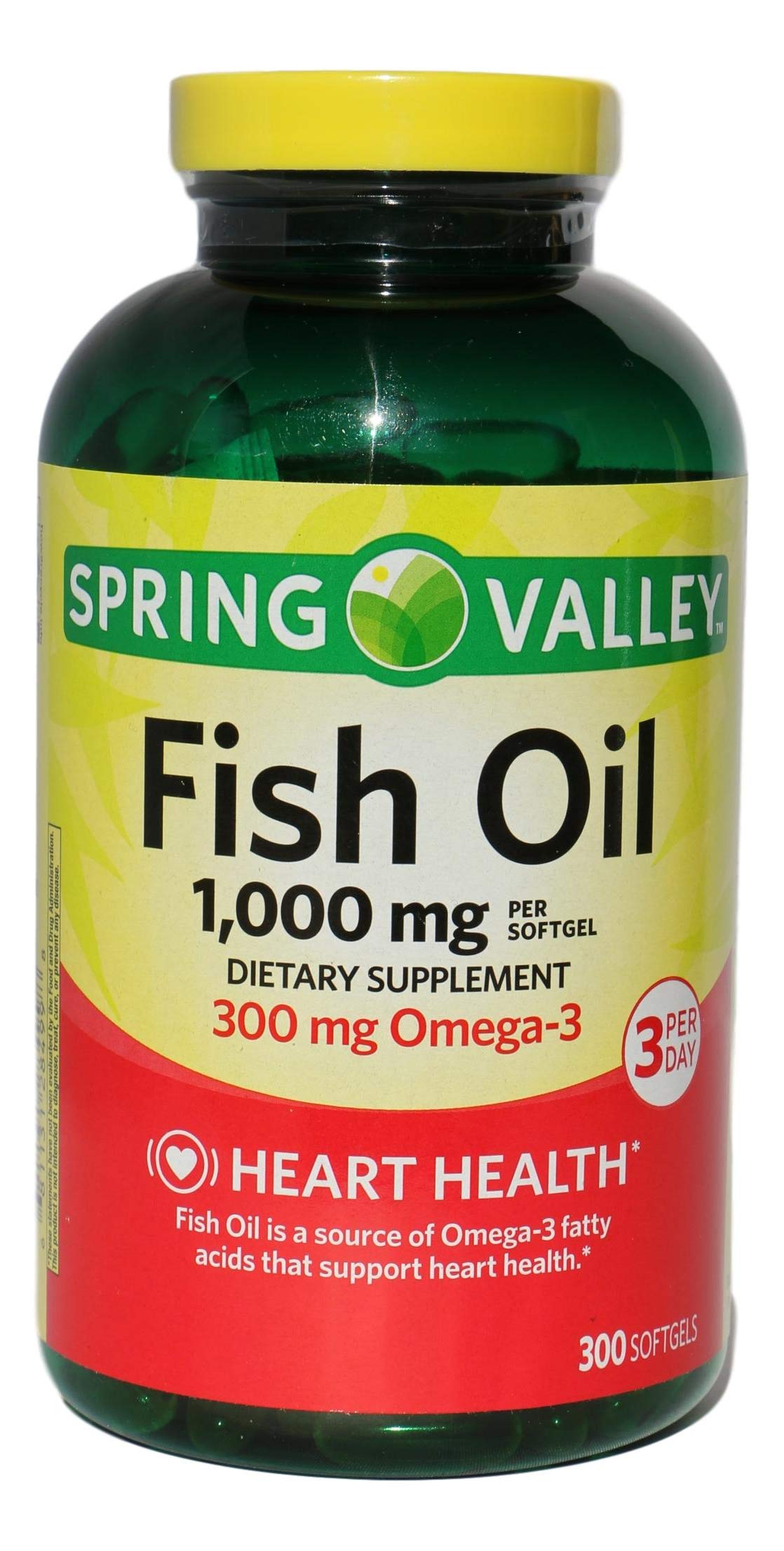Fish Oil 1,000 mg Omega-3 300 mg 300 Softgels J88017