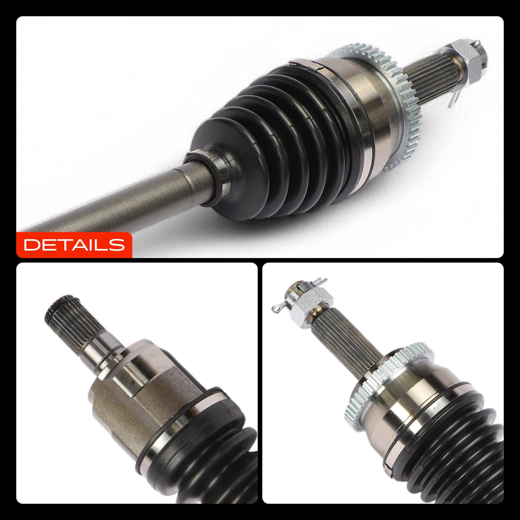 Set of 2 Front CV Axle Shaft Assembly W329