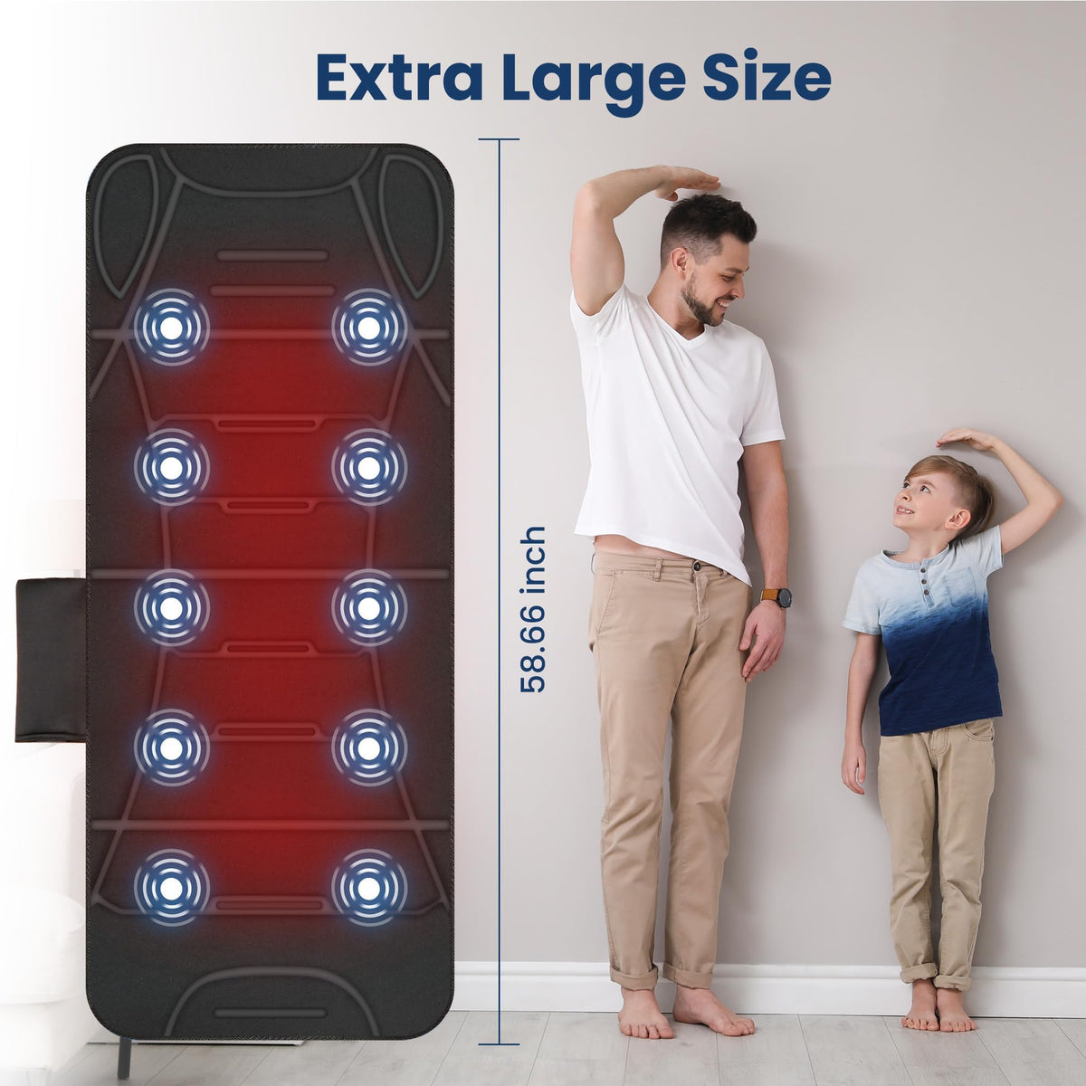 Full Body Massage Mat with Heat & Shiatsu Neck Massager A430