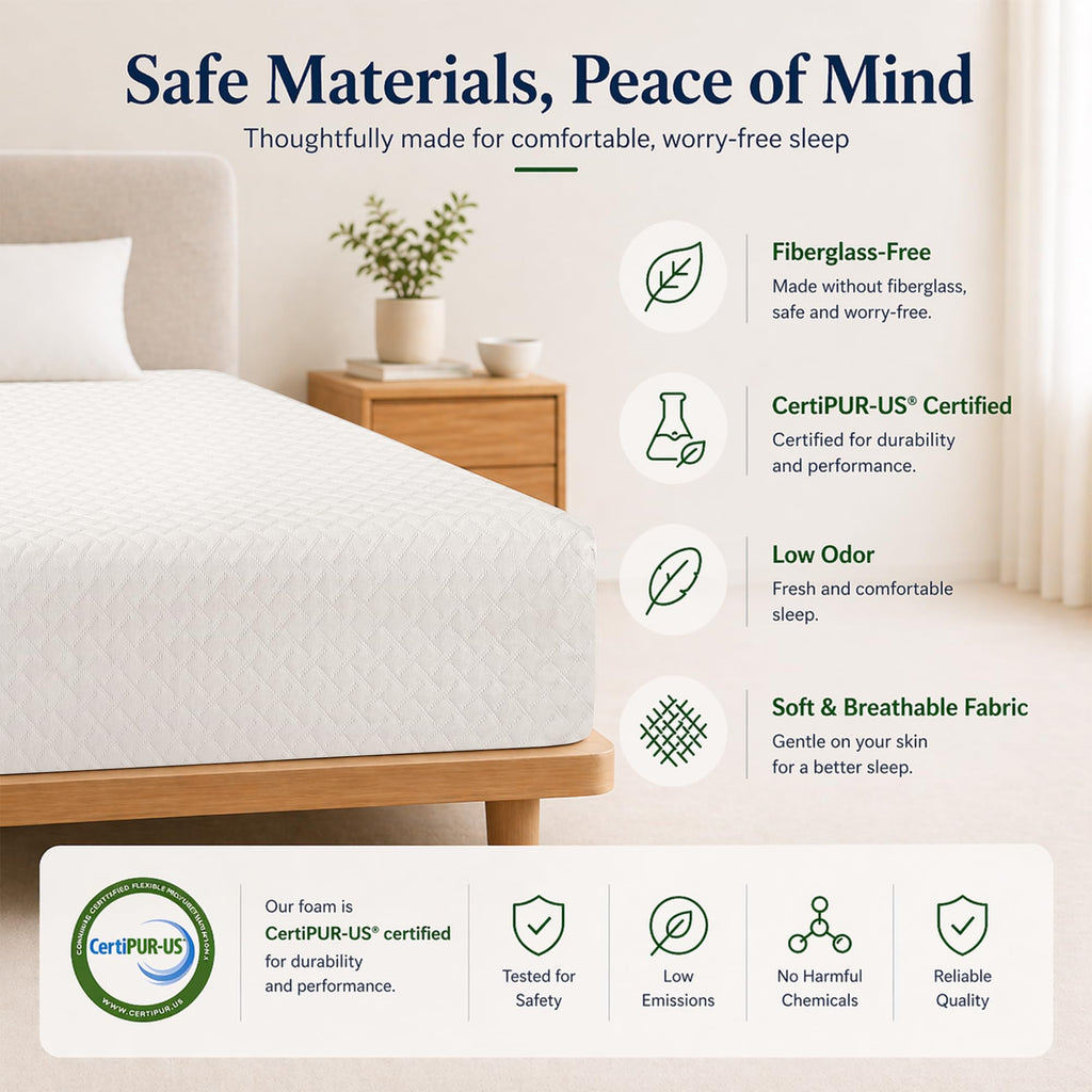 Twin Size 5 Inch Memory Foam Mattress D789089