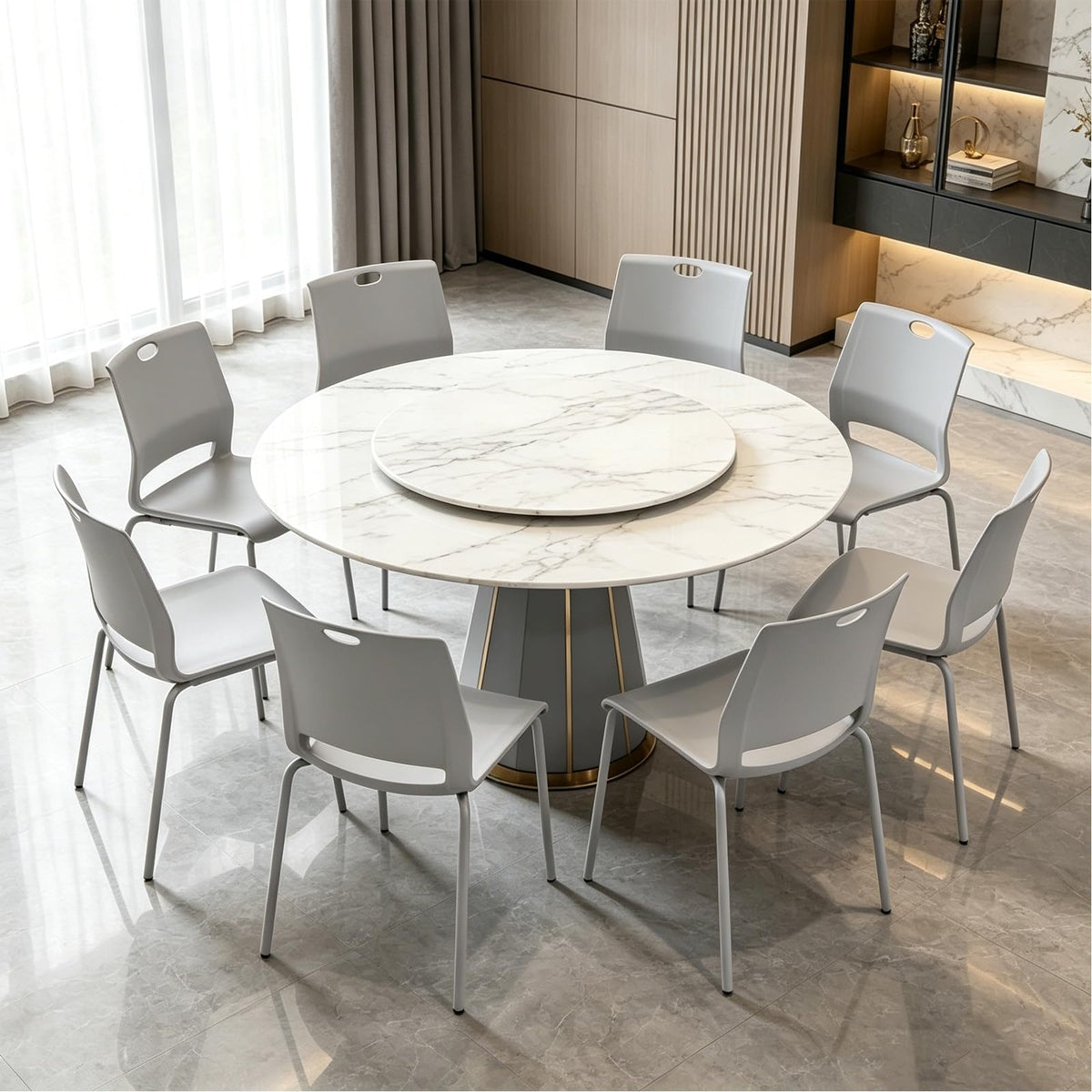 Grey Stacking Guest Chairs Set of 4 W784