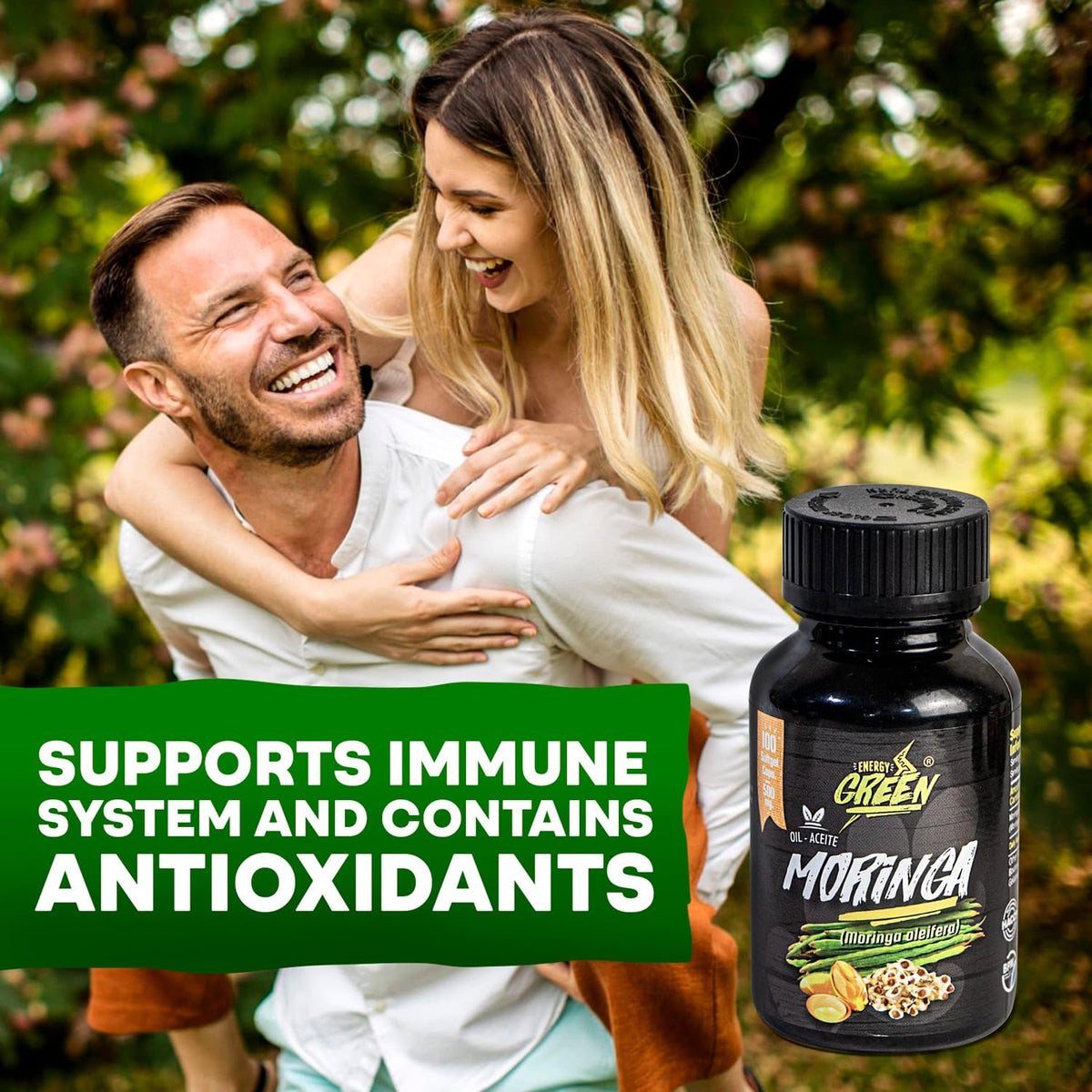 Moringa Seed Oil Softgels, Cold-Pressed, Vegan, 100 Softgels V719616
