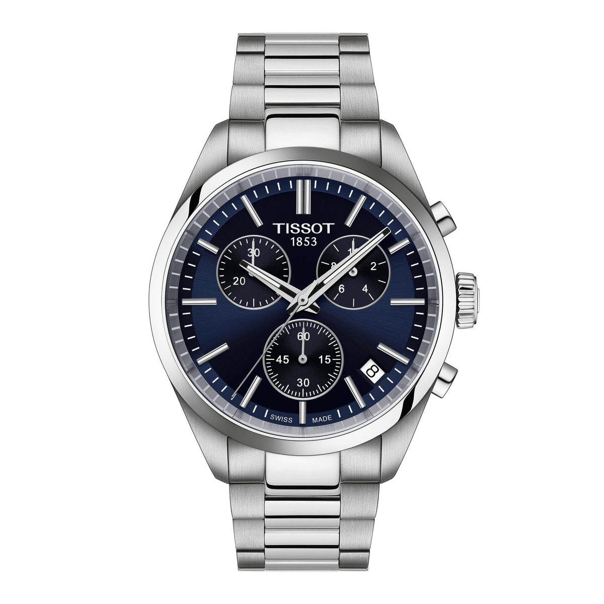 Blue Dial 40mm Quartz Chronograph Watch F67547