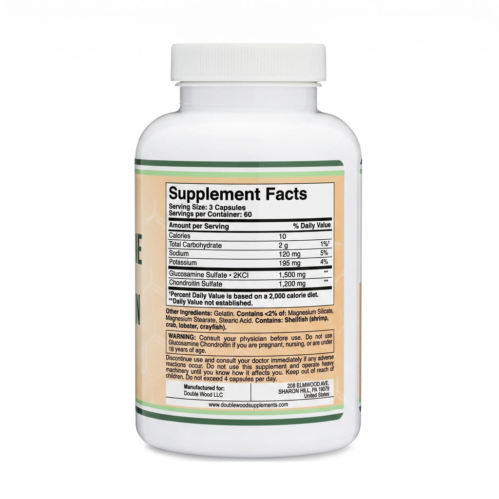 Glucosamine Chondroitin Sulfate 180 Tablets K585