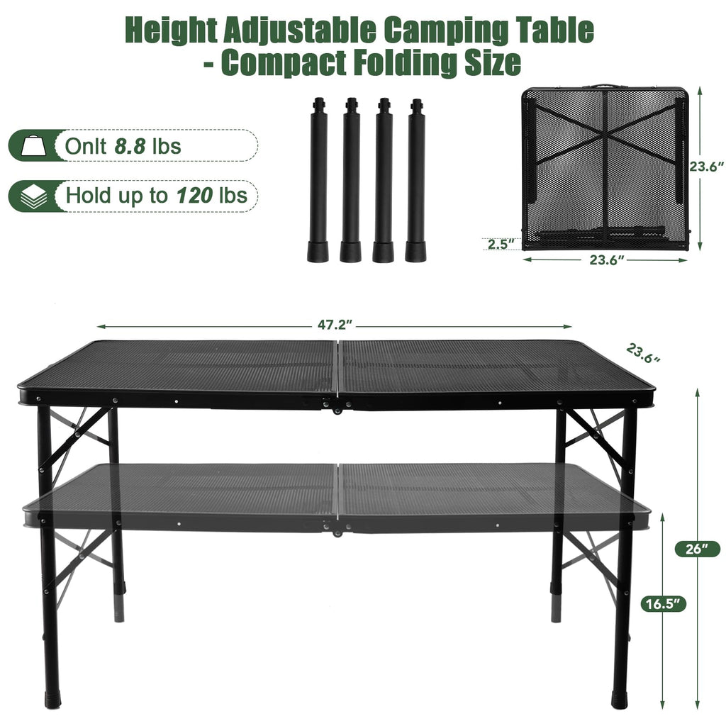 4Ft Metal Folding Camping Table P71768