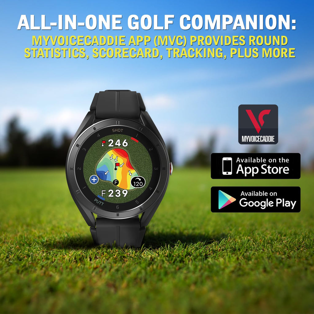 GPS Golf Watch with Green Undulation Slope Mode 1.2" Color Touchscreen Y65676
