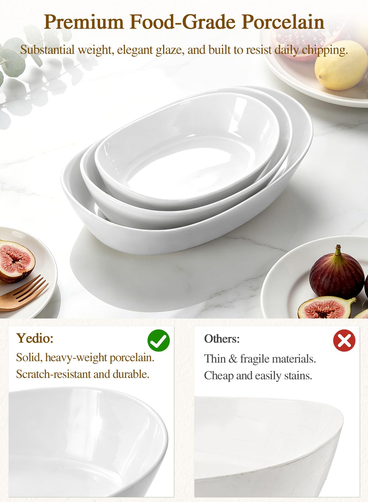 3 Tier Ceramic Fruit Bowl L619079