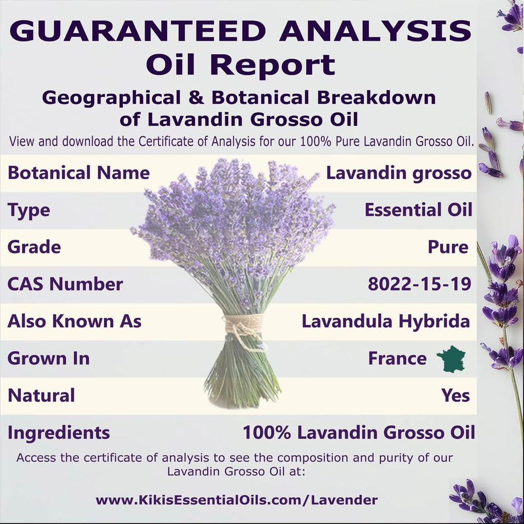 Lavender Essential Oil with Glass Dropper 4 Fl Oz O1706