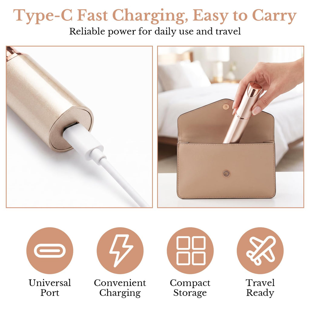 2 in 1 Face Epilator and Eyebrow Trimmer M997