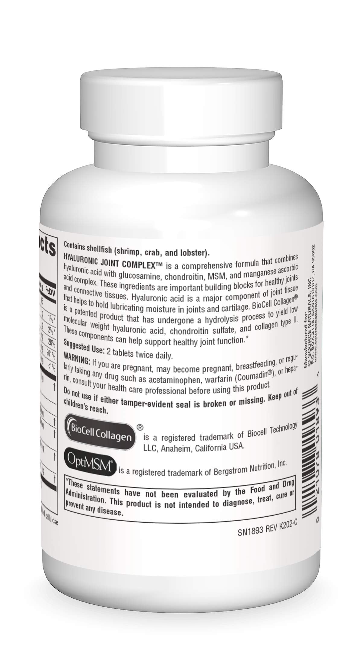 Hyaluronic Joint Complex 60 Tablets L65098