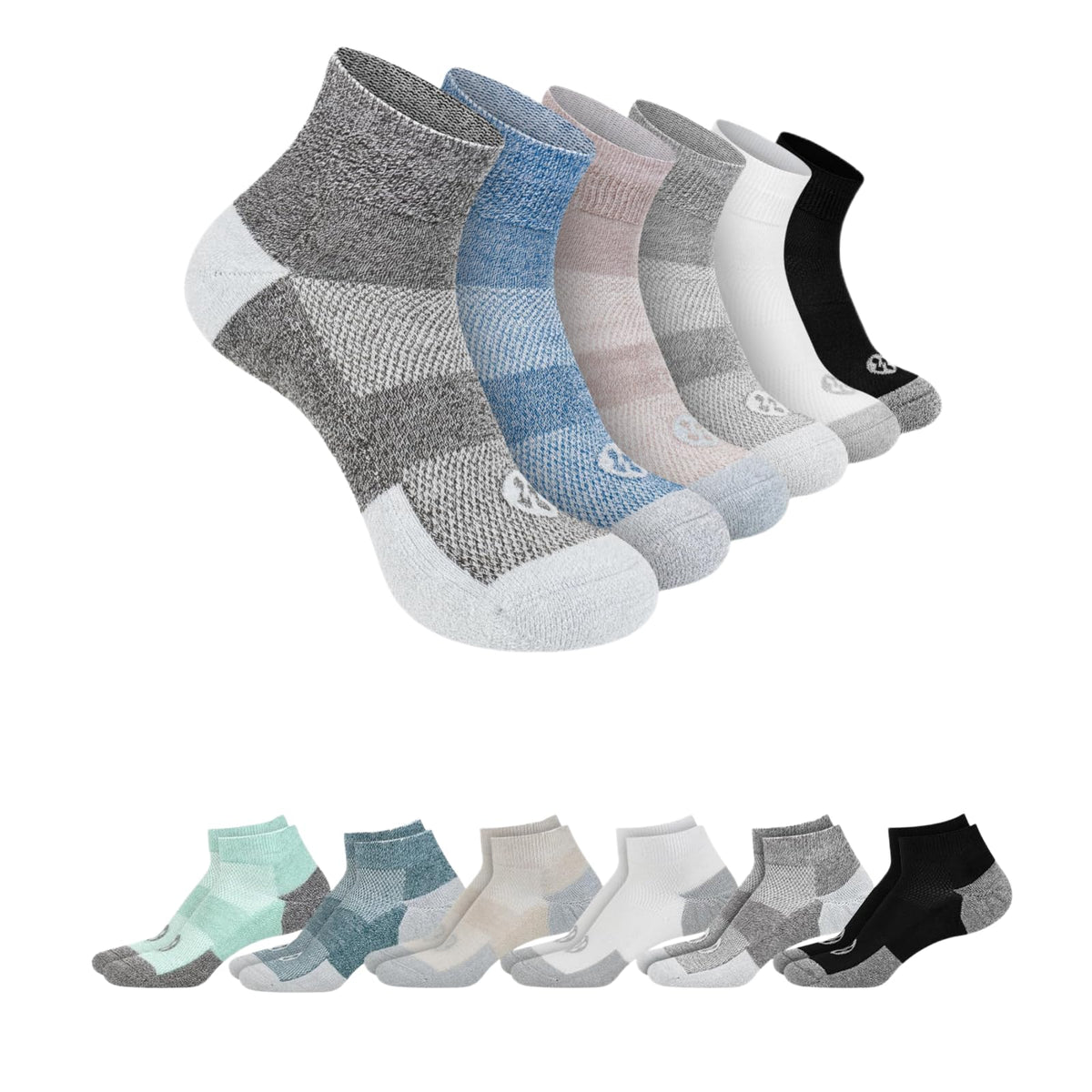 Diabetic Ankle & Low Cut Socks, 6 Pairs R63255