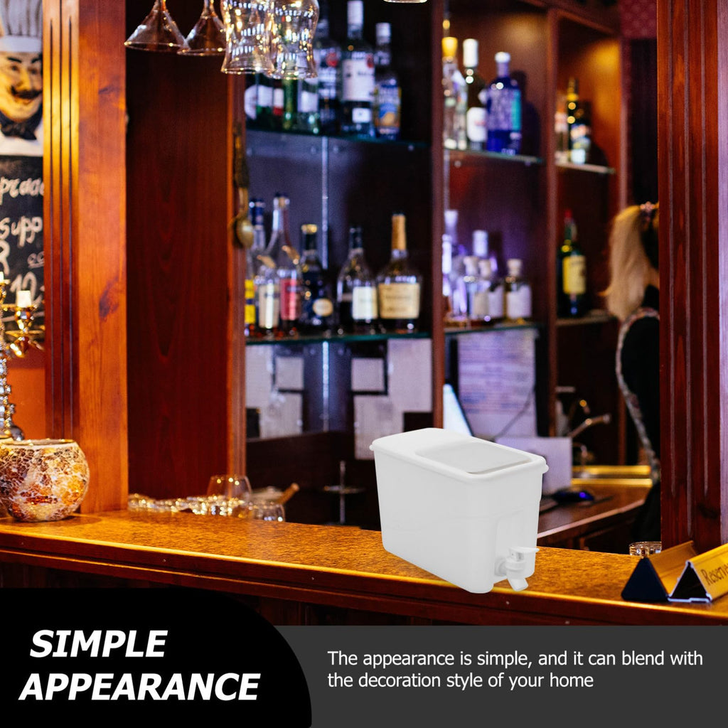 White PP Water Jug with Faucet V500655