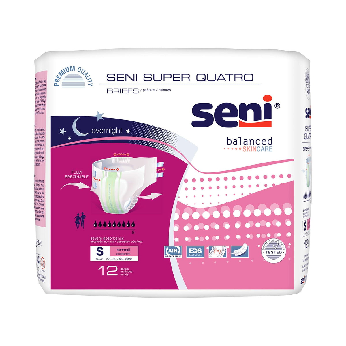 Unisex Adult Incontinence Briefs 22-31 in 12 ct O1051