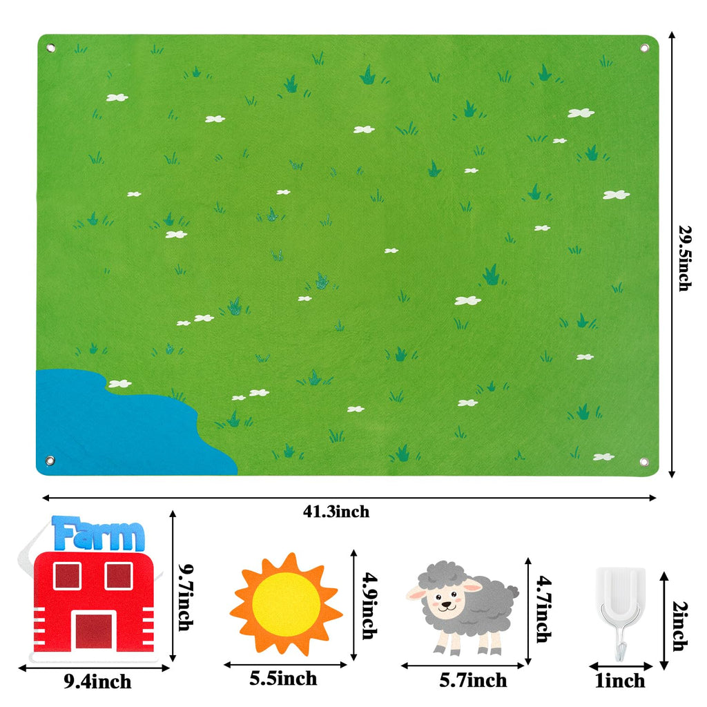 Farm Animals Felt Board Set 38Pcs L8124