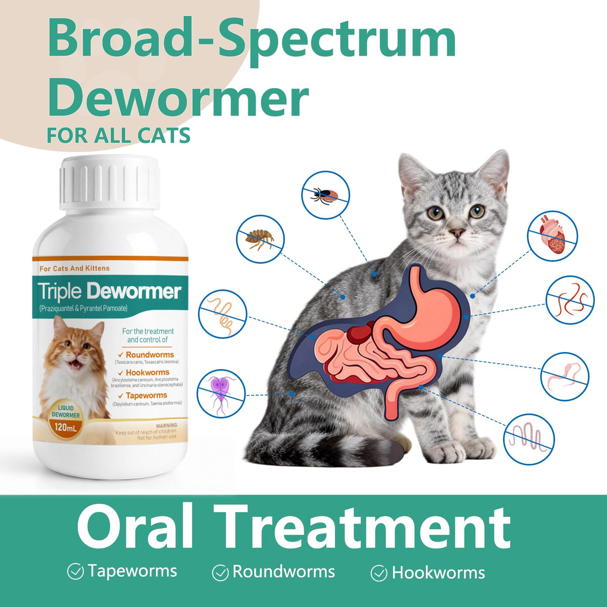 Liquid Cat Dewormer 120 mL G815822