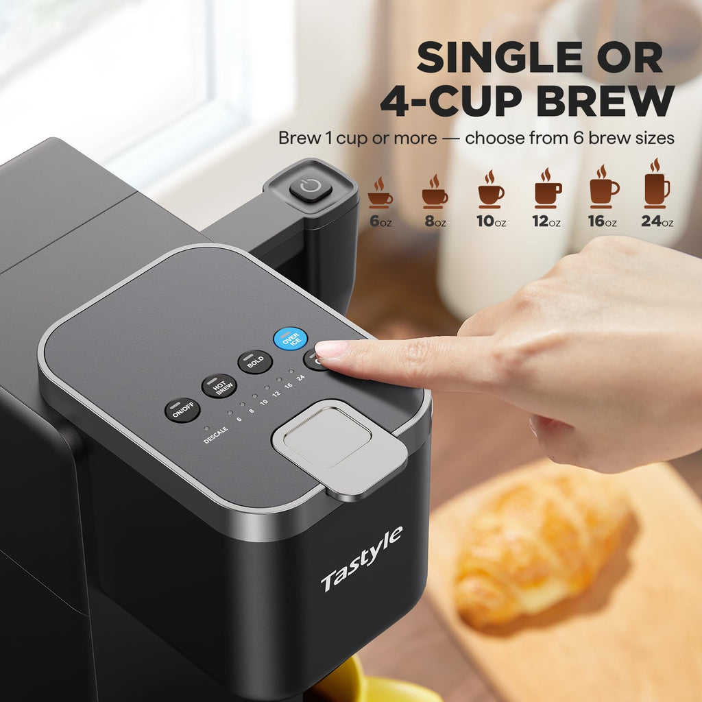 Single Serve Coffee Maker with Milk Frother R617