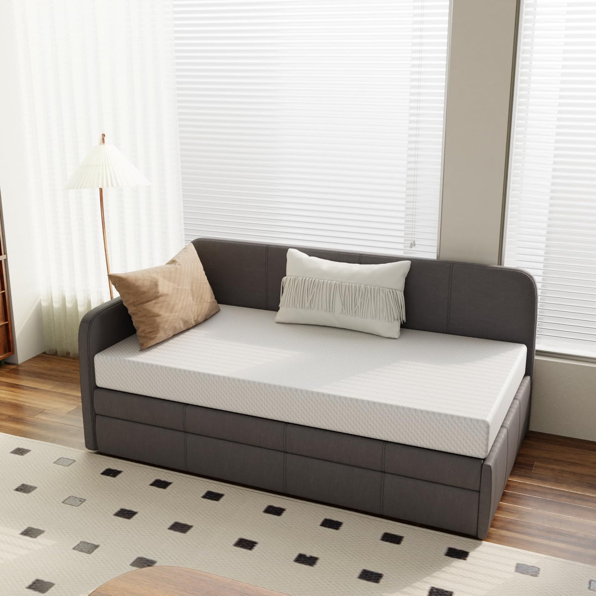 5 Inch Medium Firm Cooling Gel Memory Foam Twin Mattress F714590