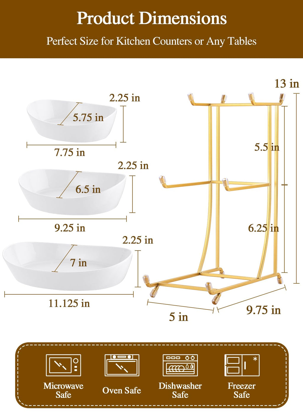 3 Tier Ceramic Fruit Bowl L619079
