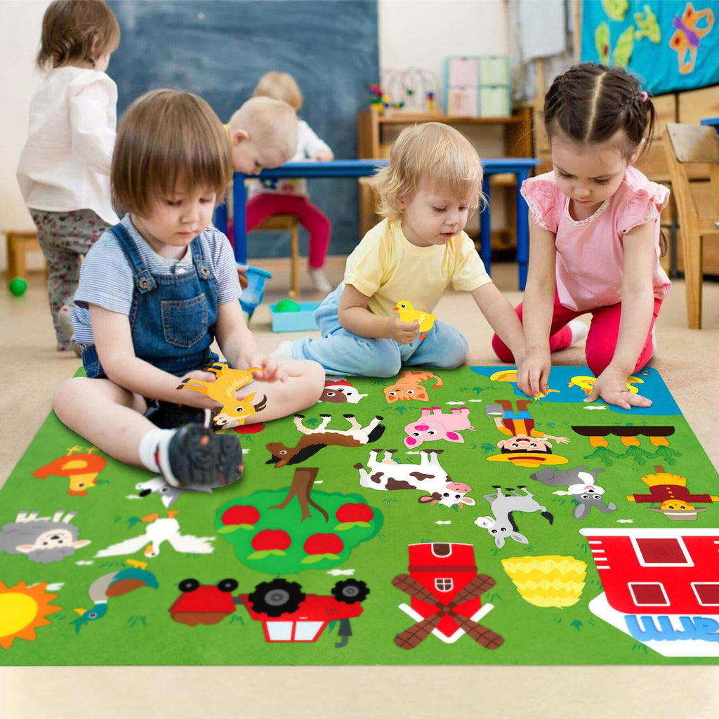 Farm Animals Felt Board Set 38Pcs L8124