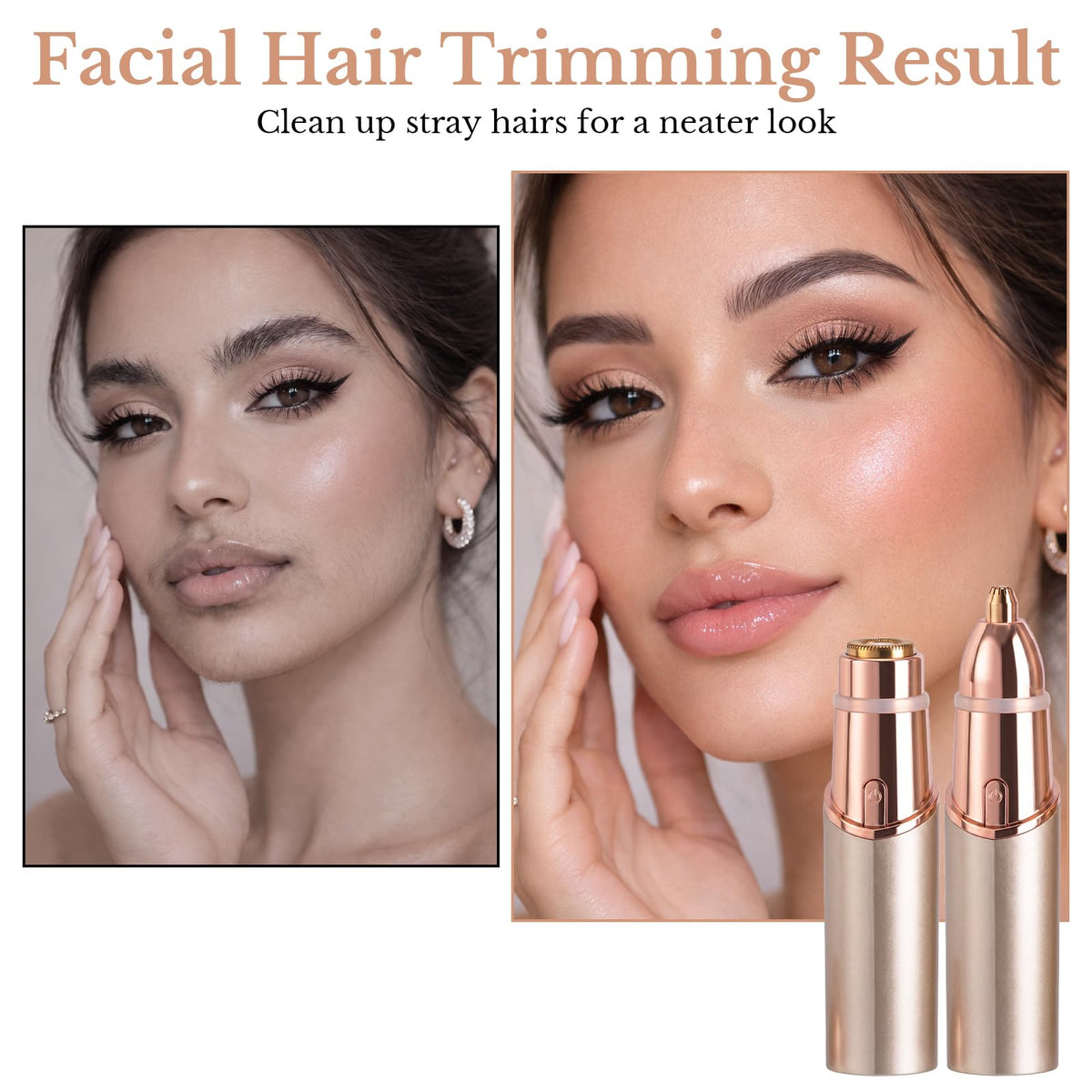 2 in 1 Face Epilator and Eyebrow Trimmer M997