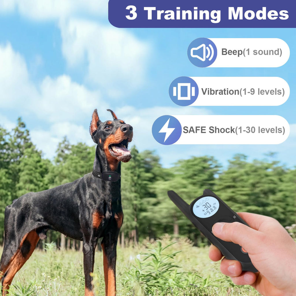 Wireless Dog Fence for 2 Dogs with Waterproof Collar E940
