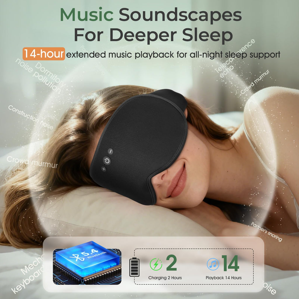 Bluetooth Sleep Mask with Hot & Cold Gel Insert T451872