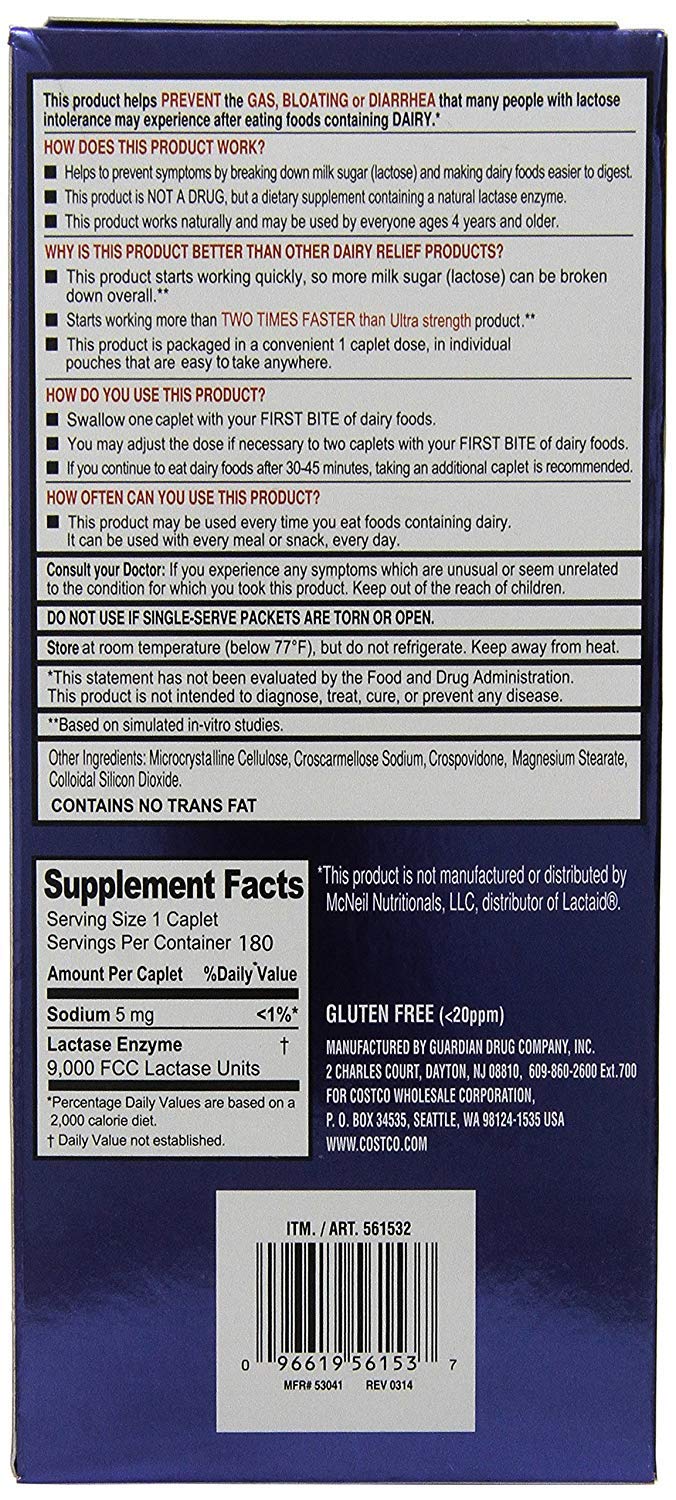 Fast Acting Lactase 3 Pack Z81091
