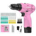 Pink 12V Cordless Drill Set with Battery and Charger J869392