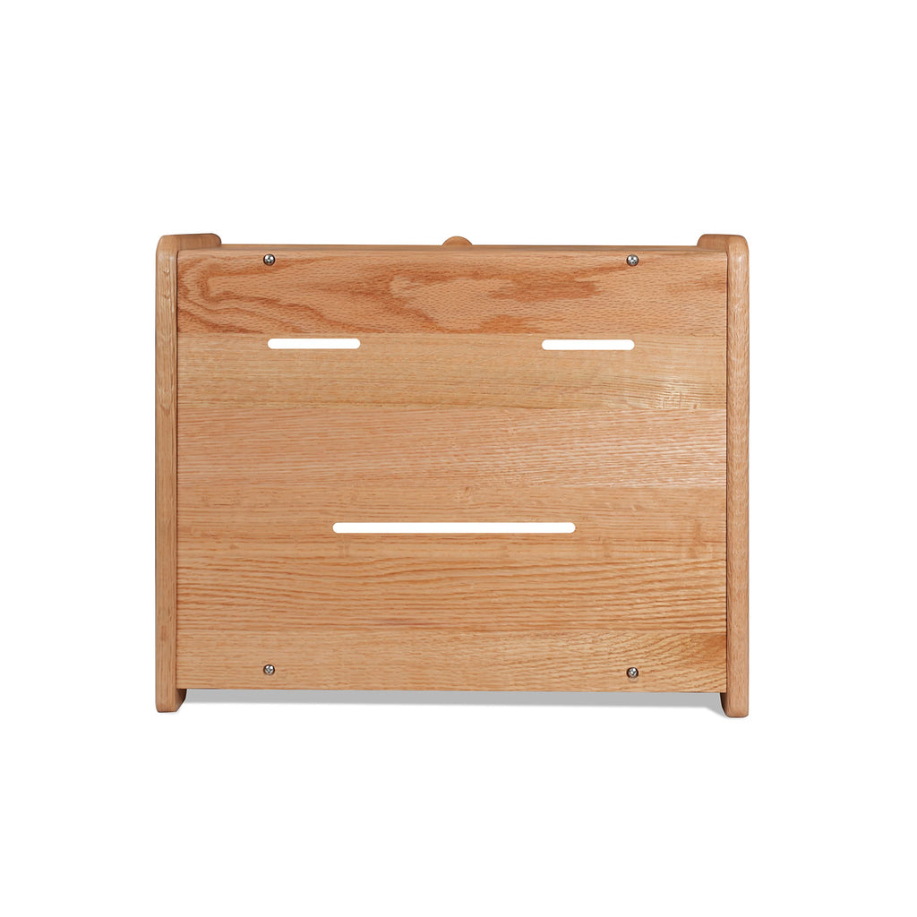 Solid Wood Oak Bread Box with Clear Window Y187881
