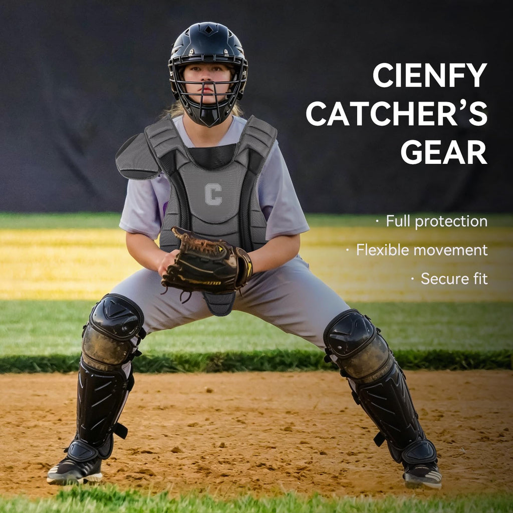 Youth Catcher's Gear Set with Helmet, Chest Protector & Leg Guards M266306