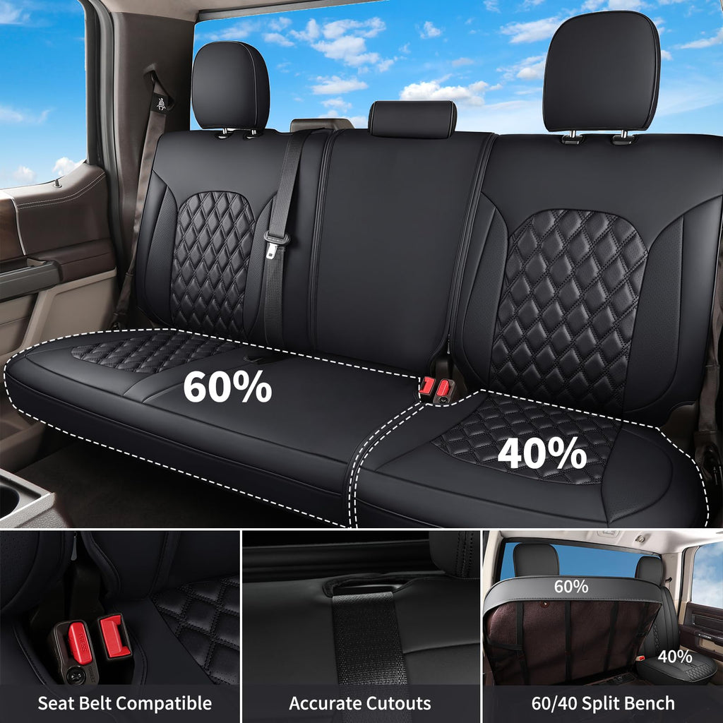 Leather Full Set Pickup Truck Seat Covers Z562483