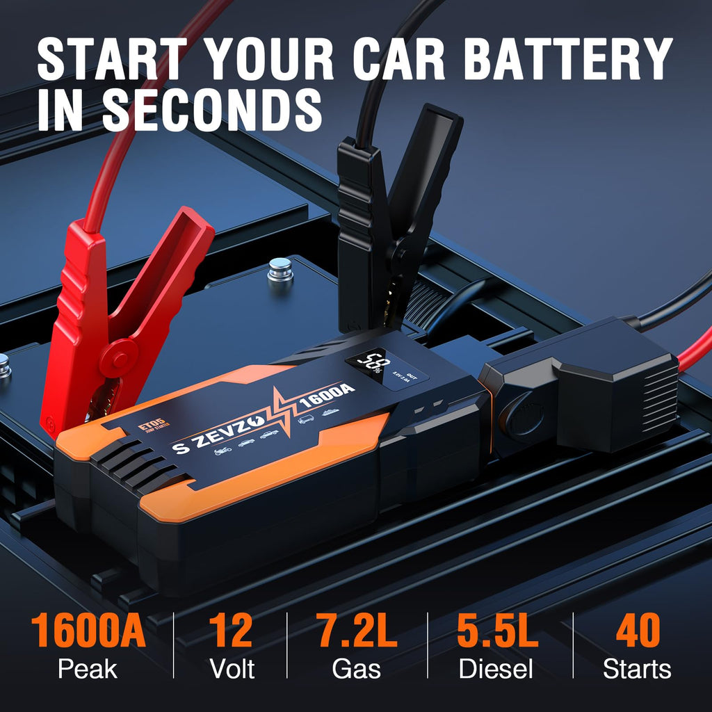 1600A Peak Portable Jump Starter S535
