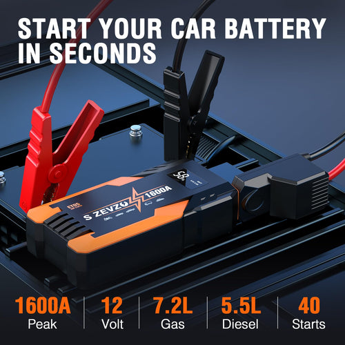 1600A Peak Portable Jump Starter S535