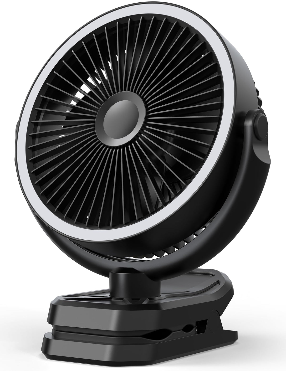 10000mAh Rechargeable 8 Inch Clip on Fan Black F524757