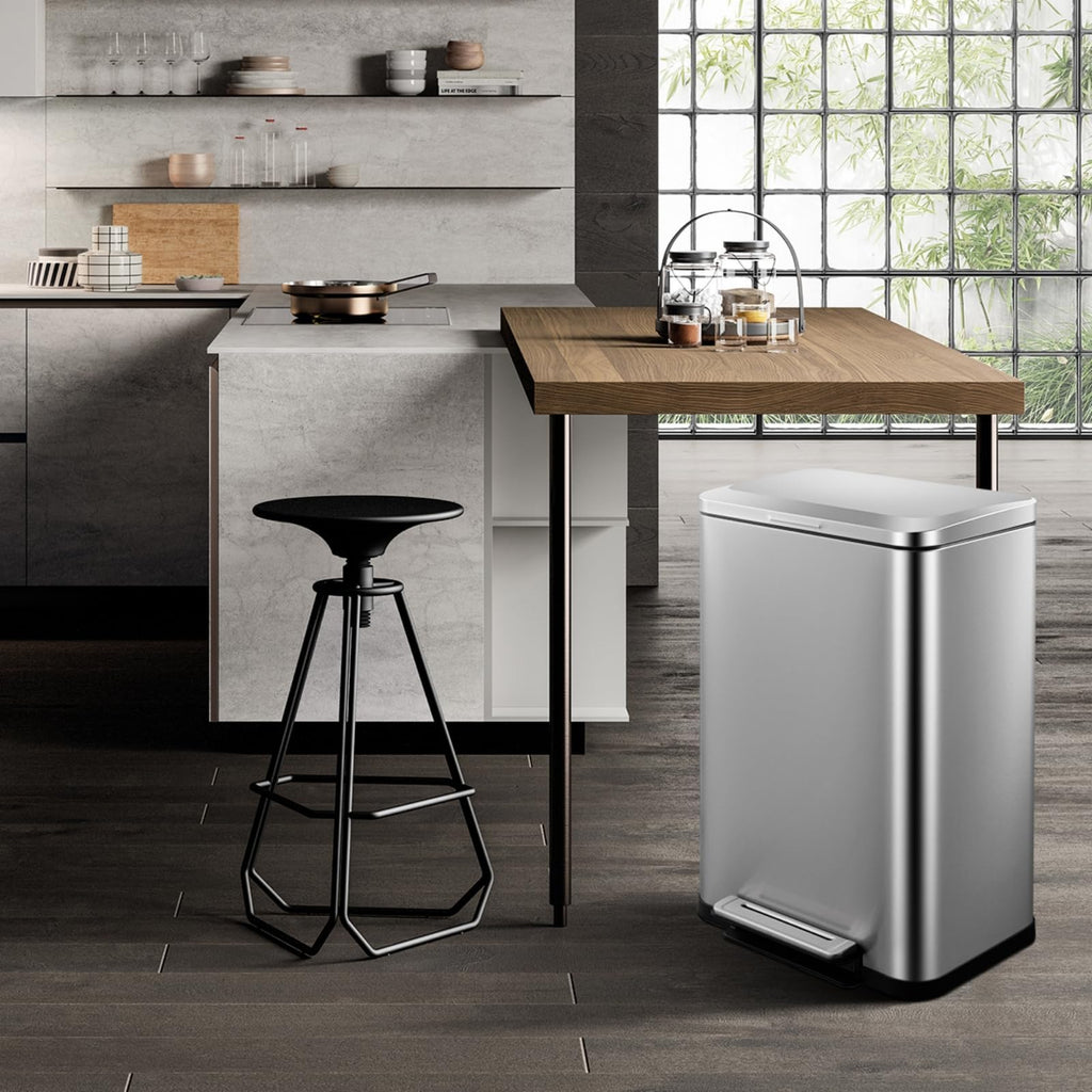 Stainless Steel Step Trash Can 13.2 Gallon C5867
