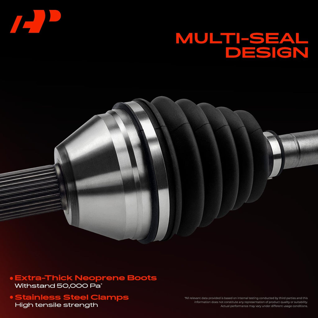 Set of 2 Front CV Axle Shaft Assembly W329
